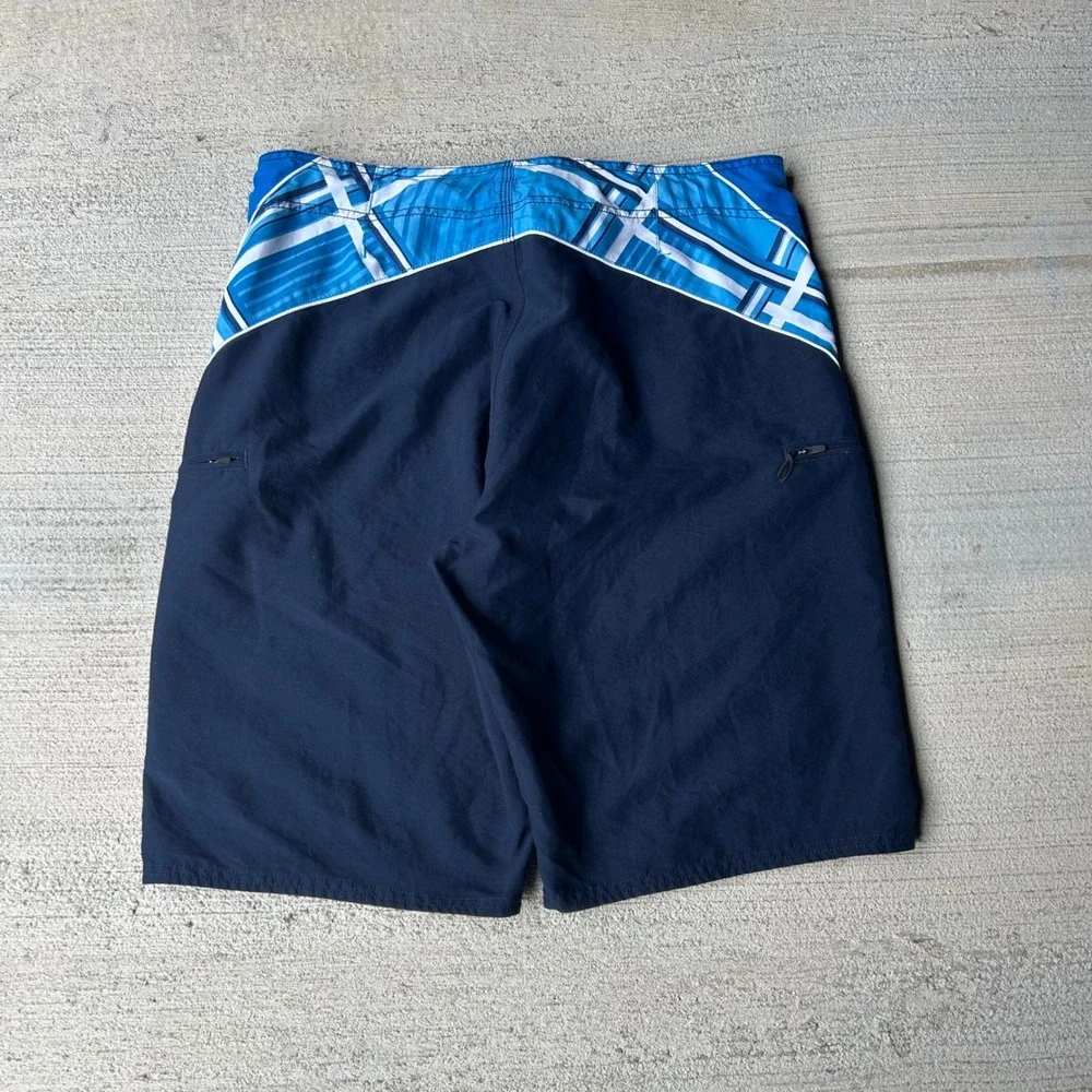 Vintage 2000s Adidas Mens Graphic Board Shorts Swim Trunks